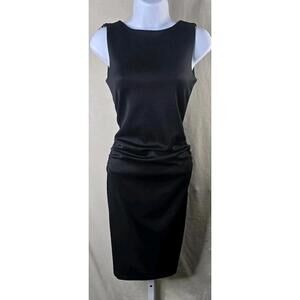 ASOS Black Fringe Dress V-Back Women’s 2 Excellent Condition